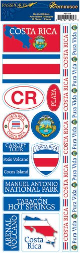 Reminisce Passports Combo Sticker, Costa Rica