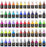 ARTEZA 3D Fabric Paint, Set of 60 Colors, Permanent Paint in 1 fl oz Fine-Tip Bottles, Art Supplies for Decorating T-Shirts, Ceramics, Textiles, and Glass