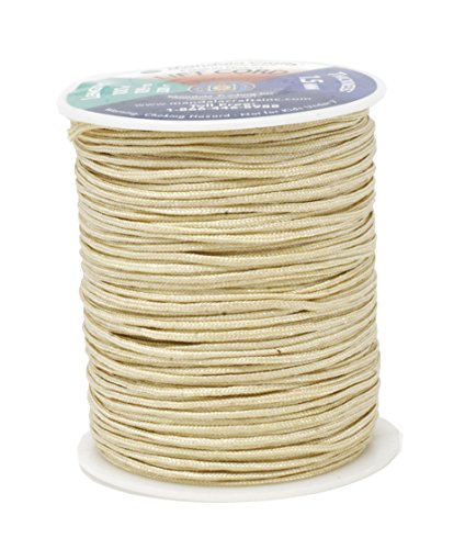 Mandala Crafts Blinds String, Lift Cord Replacement from Braided Nylon for RVs, Windows, Shades, and Rollers (1.5mm, Vanila)