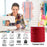 Bias Tape Double Fold 1/4 Inch, Double Fold Bias Binding Tape 55 Yards Per Roll for Crafts, Sewing, Seaming, Hemming, Piping, Quilting, Drawstring Making (Red)