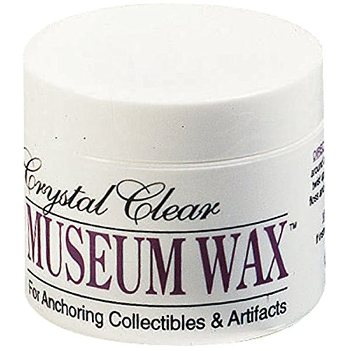 Crystal Clear Museum Wax for Anchoring Collectibles and Artifacts, 2 Ounce Jar (615-8111)