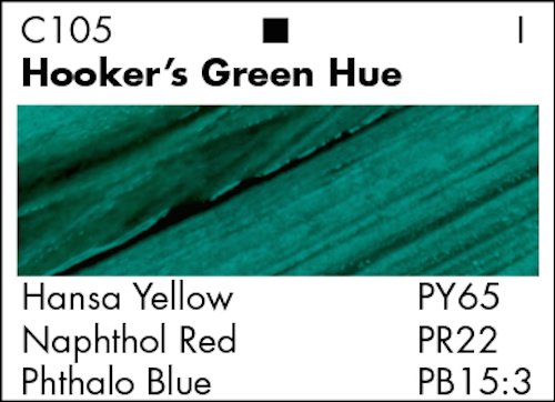 Grumbacher Academy Acrylic Paint, Gloss, 90ml/3 oz Metal Tube, Hooker's Green Hue