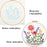 Tcbasrt 4Pack Embroidery Kit for Beginners with Pattern and Instructions, Cross Stitch Kits Include 2 Embroidery Hoop,4 Embroidery Clothes with Plants Flowers Pattern,Color Threads（White）