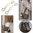 BEAULEGAN Purse Chain Strap Pearl Extenders for Handbag Shoulder Crossbody Bag 2 PCS (Gold)