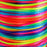 FQTANJU Rainbow Colors 2mm x 100 yards Satin Nylon Trim Cord, Rattail, Chinese Knot, Kumihimo, Premium Quality