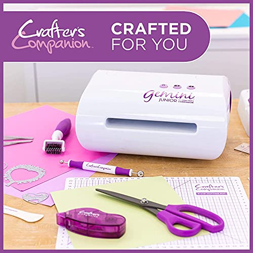 Toughened Glass Cutting Mat (13” x 19”) - Easy Clean Smooth Surface For Gluing & Inking - Multi-functional Crafting Capabilities - Includes Popular Card Sizes for Easy Measures by Crafter’s Companion