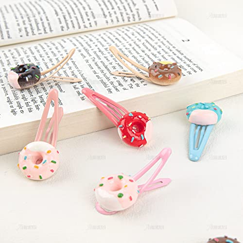 AUEAR, 30 Pack Resin Donut Charms Beads Donuts Flat Back Charm