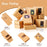 30 Pieces Soap Packaging Boxes Paper Soap Box Kraft Soap Box with Window Rectangle Window Gift Box for Homemade Soap Making Supplies Party Favor Treats Wrapping Packaging, 3.5 x 2.6 x 1.2 Inch (Brown)