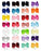 Choicbaby 28pcs 6 Inches Grosgrain Ribbon Hair Bows Large Hair Bows Alligator Clips Hair Accessories for Baby Girls Toddlers Teens