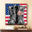 Bemaystar DIY Large Diamond Painting by Number Kits,Diamond Painting Kits for Adults Beginner for Decoration Patriotic Shoes and American Flag 15.7x15.7in 1 Pack by