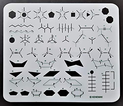 Oganic Chemistry Stencil Drawing MoleculeTemplate