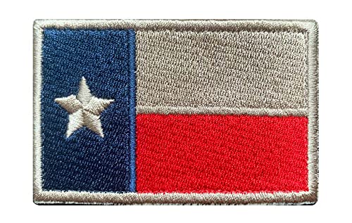 Antrix 2 Pack Tactical Texas State Flag Patch Hook & Loop Texas Lonely Star Patch for Backpack Caps Jacket Vest Military Uniform Clothes