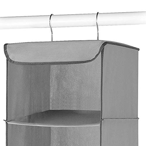 Whitmor 5 Section Closet Organizer - Hanging Shelves with Sturdy Metal Frame