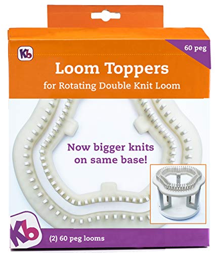 Authentic Knitting Board 60 Peg Loom Toppers, use with Rotating