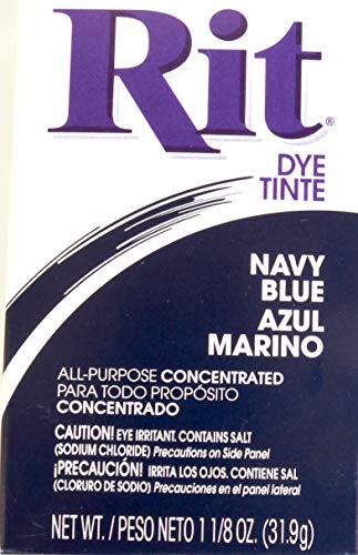 Rit Concentrated Powdered Fabric Dye, Navy Blue 1.13 oz ( Pack of 3)