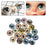 20Pcs Round Glass Dragon Eye Glass Doll Eyes Animal DIY Crafts Eyeballs for Dinosaur Eye Accessories Jewelry Making Handmade 8mm/12mm/18mm