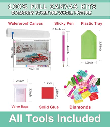 6 Pack Diamond Painting Kits for Adults,Diamond Art Christmas HD Canvas DIY 5D Full Drill Round Crystal Rhinestone Gem Arts Dots Diamonds Craft Paint for New Home Wall Decor - 12 x 16 inch X 6PCS