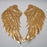 Kennedy Sequins Large Angel Wings Patches Decorative Iron on Sew on Big Patches for Jacket Jeans DIY, Gold