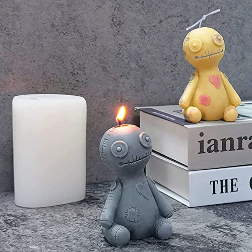 3D Candle Mold Halloween Horror Dolls Cursed Scented Candle Mold for Soy Wax Candle Making, Halloween Toy, Resin Art Home Festive Romantic Decor Resin Mold