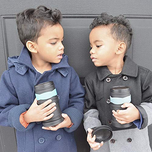 Re Play 2pk - 10 oz. No Spill Sippy Cups with 1 Piece Silicone Easy Clean Valve , BPA Free Eco Friendly Heavyweight Recycled Milk Jugs are Virtually Indestructible (Red, Black)