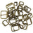 Hysagtek Brass Buckles 60 Pcs Roller Buckles Belts Hardware Pin Buckle for Bags Leather Belt Strap Hand DIY Accessories, 6 Size - 1.3'', 1.18", 1", 0.79", 0.67", 0.51" Bronze Metal