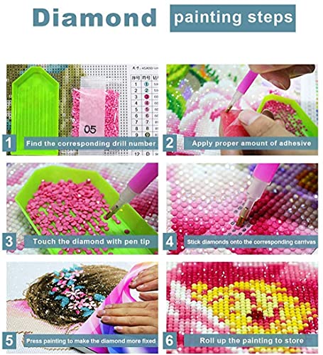 5D DIY Diamond Painting 16x20 inches Full Round Drill Rhinestone Embroidery for Wall Decoration