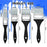 4 Pieces Silicone Paint Brush Set Color Shapers Silicone Brushes for Resin Painting Brushes Catalyst Flat Silicone Paintbrush Acrylic and Water Based Painting Tool (1/1.5/2/ 2.5 in Wide)