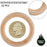 10 Pcs Macrame Wooden Rings, 60mm/2.4inch Natural Unfinished Solid Wood Hoops for DIY Craft Pendant Connectors Jewelry Making