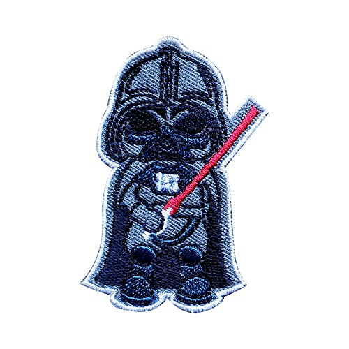 Octory Movie Character Iron On Patches for Clothing Saw On/Iron On Embroidered Patch Applique for Jeans, Hats, Bags (Darth Vader)