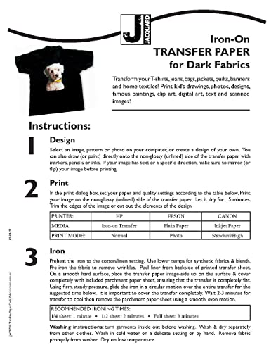 Transfer Paper 3/PK Dark Fabri
