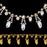 Towenm 1 Yard Rhinestone Tassel Chain Trim, Crystal Close Chain Applique, for Sewing Crafts Wedding Bridal Party Christmas DIY Decoration (Gold, 1 Yard)