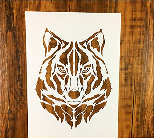 Zzooi Wolf Painting Stencil Hollow Wolf Drawing Template for DIY Craft DIY Gift Homemade Gifts