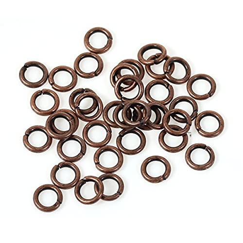 HDSupplies 1000 Pieces - 5mm Jump Rings - Antique Copper Tone - 18 Gauge (1mm Thickness)