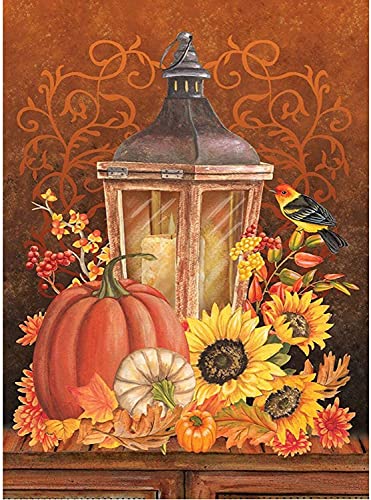 ACANDYL DIY Paint by Number Kits for Adults Kids Beginners Harvest DIY Canvas Painting by Numbers Harvest Acrylic Painting Arts Craft Decoration Paint by Number Pumpkin Thanksgiving Day 16x20 Inch