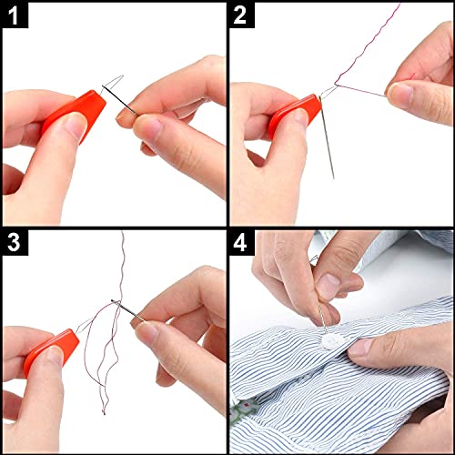ZPYOU Sewing Kit, Zipper Portable Mini Sewing Set for Adults, Kids, Traveler, Emergency, Family Repair, with 12 Color Thread, Scissors, Needles, Tape Measure and Other Accessories, ZP04-YC022