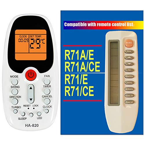 Generic Replacement Westpoint Window Wall Mounted Portable Air Conditioner Remote Control Compatible for Remote Control Model Number R71a/e R71/e R71a/ce R71/ce