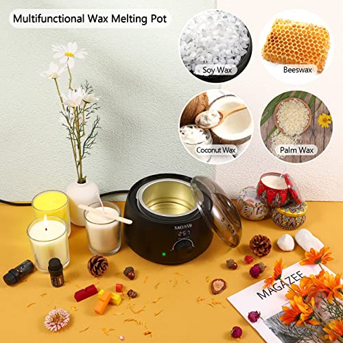 Wax Melter for Candle Making,Candle Melting Pot,Candle Wax Melter,Multifunctional Wax Melting Tool with LED Temperature Display