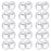 OTYMIOW 30Pcs 2.4 inch Clear Button Pin Acrylic Design Button Badge Badges Kit for DIY Crafts and Children's Paper Craft Activities and More
