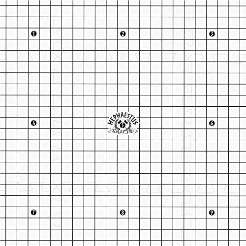 Hephaestus Crafts Blocking Mats for Knitting - Pack of 9 GRAY Blocking Boards with Grids for Needlepoint or Crochet. 150 T-pins
