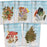 PET Transparent Waterproof Stickers Set - 200 Pieces Flower Feather Leaf Wildflower Mushroom Sticker Decal Pack for Art Journaling Scrapbooking Crafts Album Planner Water Bottles Laptops Phone Cases Calendars