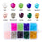 GLEMEFOUR 6mm Wholesale Briolette Crystal Glass Beads Finding Spacer Beads Faceted Briollete Rondelle Shape Assorted Colors with Container Box (500 Pcs)