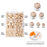 1105 Pcs Wooden Beads Wooden Round Ball Natural Round Unfinished Wood Beads Loose Beads Wood Spacer Beads for Craft Making Decorations and DIY Crafts, 6 Sizes (6 mm/ 8 mm/ 10 mm/ 12 mm/ 16 mm/ 20 mm)