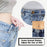 TOOVREN Button for Jeans Too Big 8PCS, Perfect Fit Instant Button, Pant Button Extender, Jean Buttons Replacement, Metal Buttons Adds Or Reduces an Inch to Any Pants Waist in Seconds (Silver)