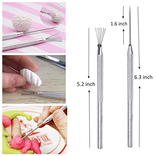 Polymer Clay Tools,Augernis 19PCS Modeling Clay Sculpting Tools with Plastic Case for Kid's After School Pottery Sculpture Classes,Cake Fondant Decoration,Clay,Ceramics Artwork