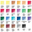 GenCrafts Watercolor Paint - Set of 24 Premium Vibrant Colors - (12 ml, 0.406 oz) - Quality Non Toxic Pigment Paints for Paper, Canvas, Crafts, and More