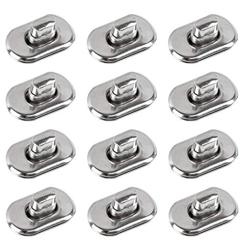 AUEAR, 12 Pack Turn Lock Clasp Hardware Purse Closure latches Handbag Twist Lock Fasteners for DIY Bag Handbag Craft Project