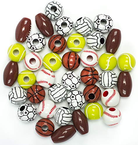 Cousin DIY Assorted Sports Beads Fun Pack Mix
