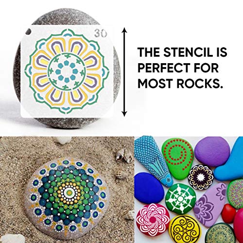 36 PCS Mandala Stencils Mandala Dot Stencils for Painting Rocks Wood Wall Painting Art Projects