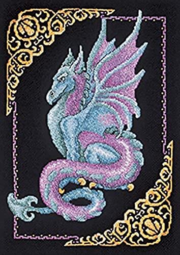 Janlynn Mythical Dragon Counted Cross Stitch Kit, White