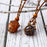 3 Pieces Necklace Cord Empty Stone Holder Pendant Stone Holder Adjustable Necklace Holder Pendant Cord Necklace Stone Holder Necklace Cord for Crystals DIY Jewelry Bracelet Necklace, 3 Sizes (Brown)